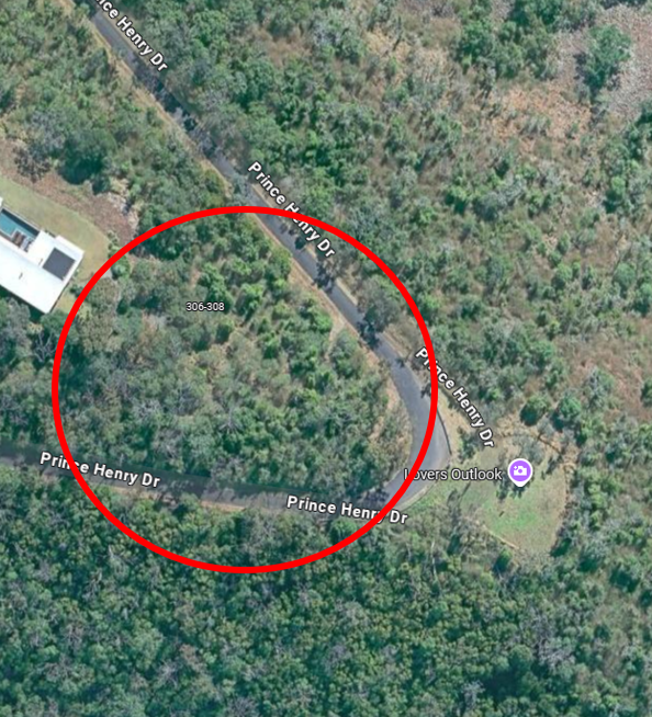 Proposed area of bushland within Prince Henry Drive Park to be renamed.