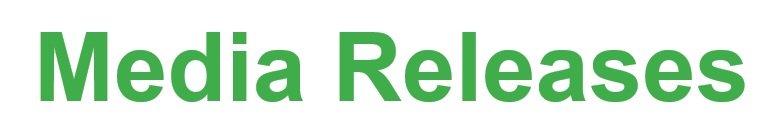 Text reading "media releases" 